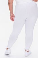 Women's Basic Organically Grown Cotton Leggings in White