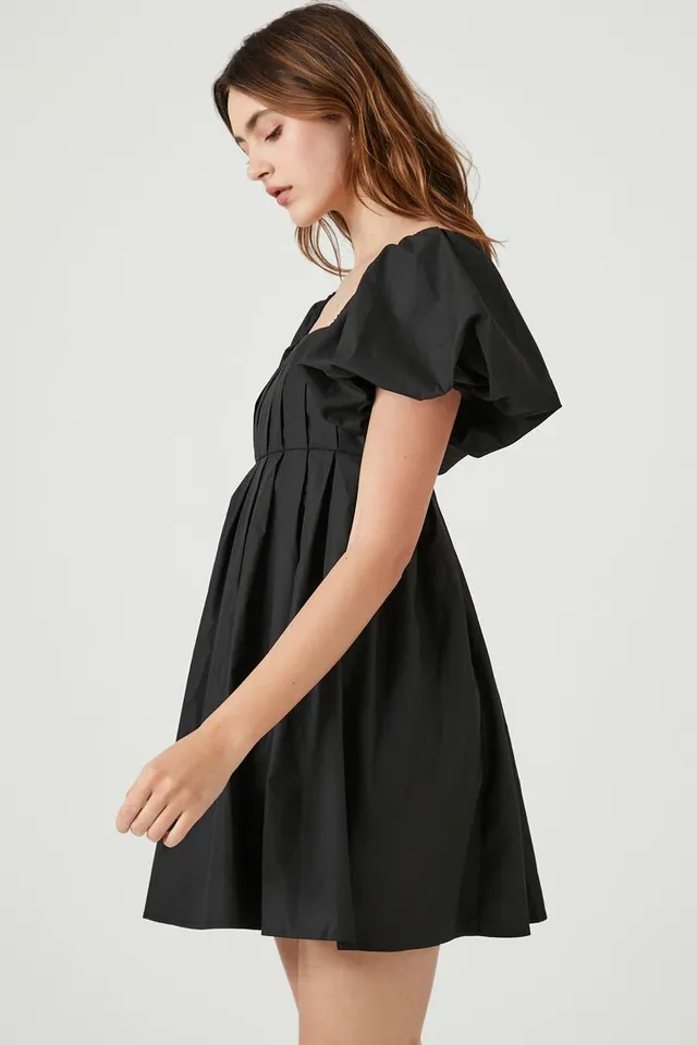 Forever 21 Women's Pleated Babydoll Dress