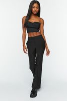 Women's Chain-Strap Bustier Crop Top