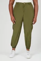 Women's Cargo Joggers in Olive, 0X