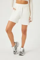 Women's Active French Terry Sweatshorts in Cream Small