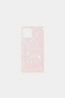 Marble Speckle Case for iPhone 12 in Pink