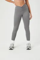 Women's Active Seamless Ruched Leggings Dark Grey