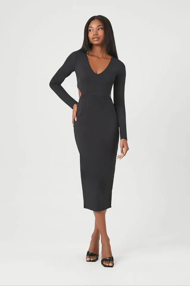 Home | Forever 21 Women's Cutout Long-Sleeve Midi Dress at Plaza Las  Americas in San Juan, PR