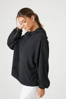 Women's Active Drop-Sleeve Hoodie Black