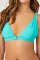 Women's Triangle Bikini Top Turquoise