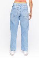 Women's Distressed Straight-Leg Jeans Denim,