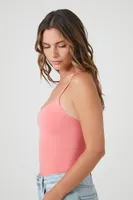 Women's Seamless Cami Bodysuit in Adobe Rose Large