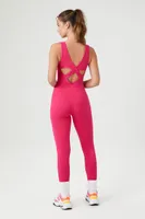 Women's Active Fitted Strappy Jumpsuit Hibiscus