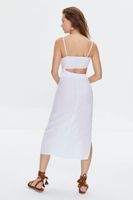 Women's Cutout Midi Dress in White Medium