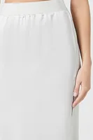 Women's Satin Slip Midi Skirt