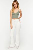 Women's Corduroy Flare Pants in Vanilla, XL