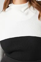 Women's Ribbed Bolero Shrug Top in White, 3X