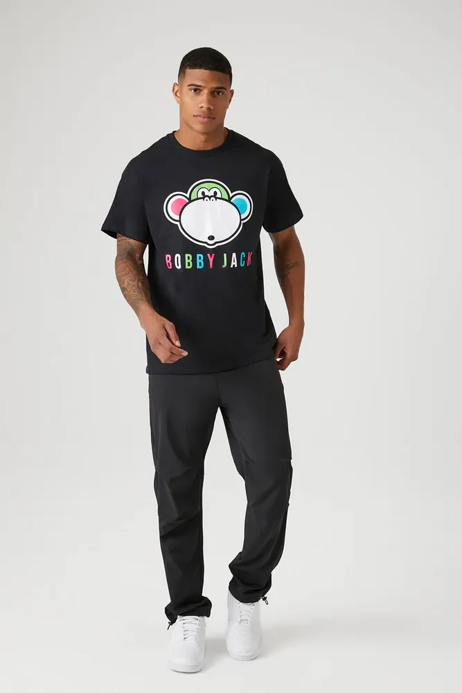Men Bobby Jack Graphic Tee in Black, XL