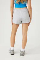 Women's Mid-Rise Lounge Shorts in Heather Grey, XL