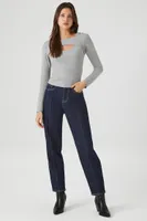 Women's Cutout Fitted Top Heather