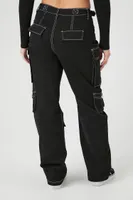 Women's Twill Topstitched Cargo Pants