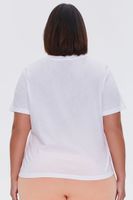 Women's Basic Organically Grown Cotton T-Shirt in White, 3X