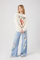 Women's ZZ Top Graphic Pullover in Cream Small