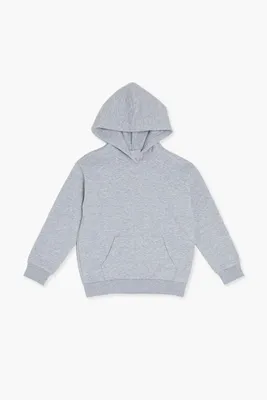 Kids Pocket Hoodie (Girls + Boys) in Heather Grey, 9/10