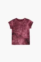 Girls Tie-Dye Crew T-Shirt (Kids) in Mauve, 5/6