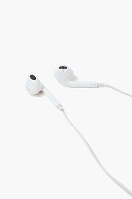 Electronic Wired Earbuds in White