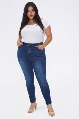 Women's High-Rise Skinny Jeans in Dark Denim, 12