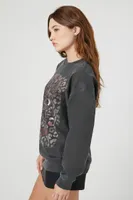 Women's Def Leppard Graphic Pullover Charcoal