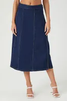 Women's Denim Midi Skirt