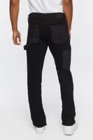 Men Zip-Hem Slim-Fit Jeans in Black, 32