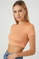 Women's Contour Reversible Cropped T-Shirt Black/Toasted Almond