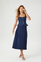 Women's Denim Midi Skirt