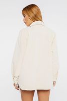 Women's Dolphin-Hem Buttoned Shacket