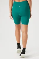 Women's Active High-Rise Biker Shorts in Dynasty Green Small