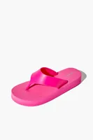 Women's Thick Flip Flops in Hot Pink Small