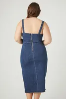 Women's Denim Bodycon Dress Denim,