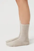 Ribbed Crew Socks