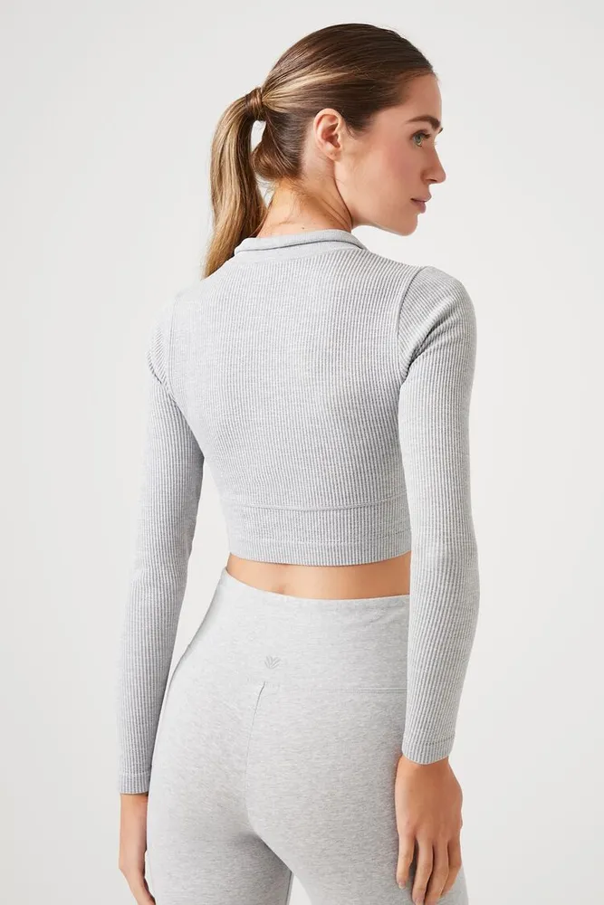 Women's Active Seamless Bustier Jacket in Heather Grey Small