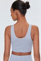 Women's Seamless Ribbed Sports Bra Heather Grey