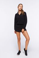 Women's Active Faux Shearling Shorts in Black Small