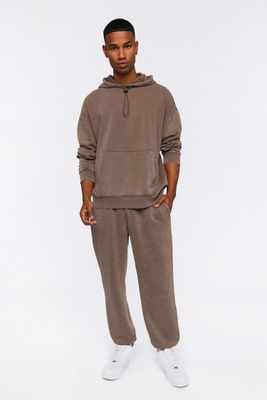 Men Mineral Wash Drawstring Joggers XL
