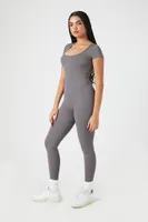 Women's Seamless Short-Sleeve Jumpsuit