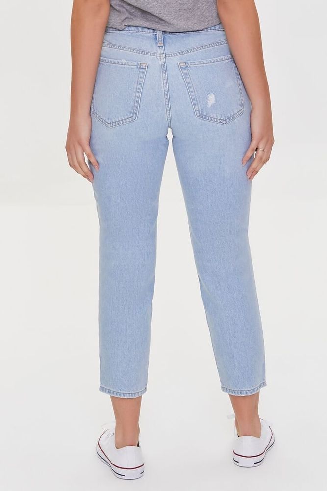 Women's High-Rise Mom Petite Jeans in Light Denim, 28