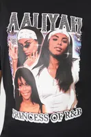 Women's Aaliyah Graphic T-Shirt in Black, 0X