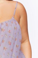 Women's Ditsy Floral Print Cami Lilac,