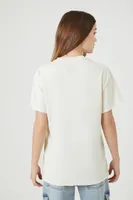 Women's Oversized Conserve Energy T-Shirt in Cream, Size S/M