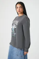 Women's Austria Ski Club Graphic Pullover in Charcoal Medium