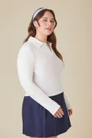 Women's Uniform Polo Shirt in White, 2X