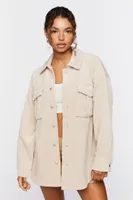 Women's Corduroy Button-Front Shacket