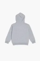 Kids Pocket Hoodie (Girls + Boys) in Heather Grey, 9/10